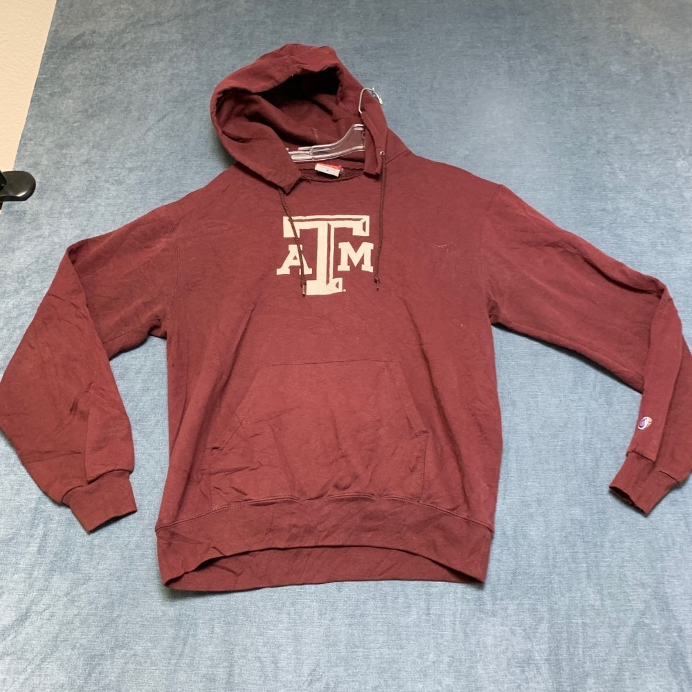 VTG Champion Authentic Texas A&M Aggies Hoodie Mens Medium Maroon Football